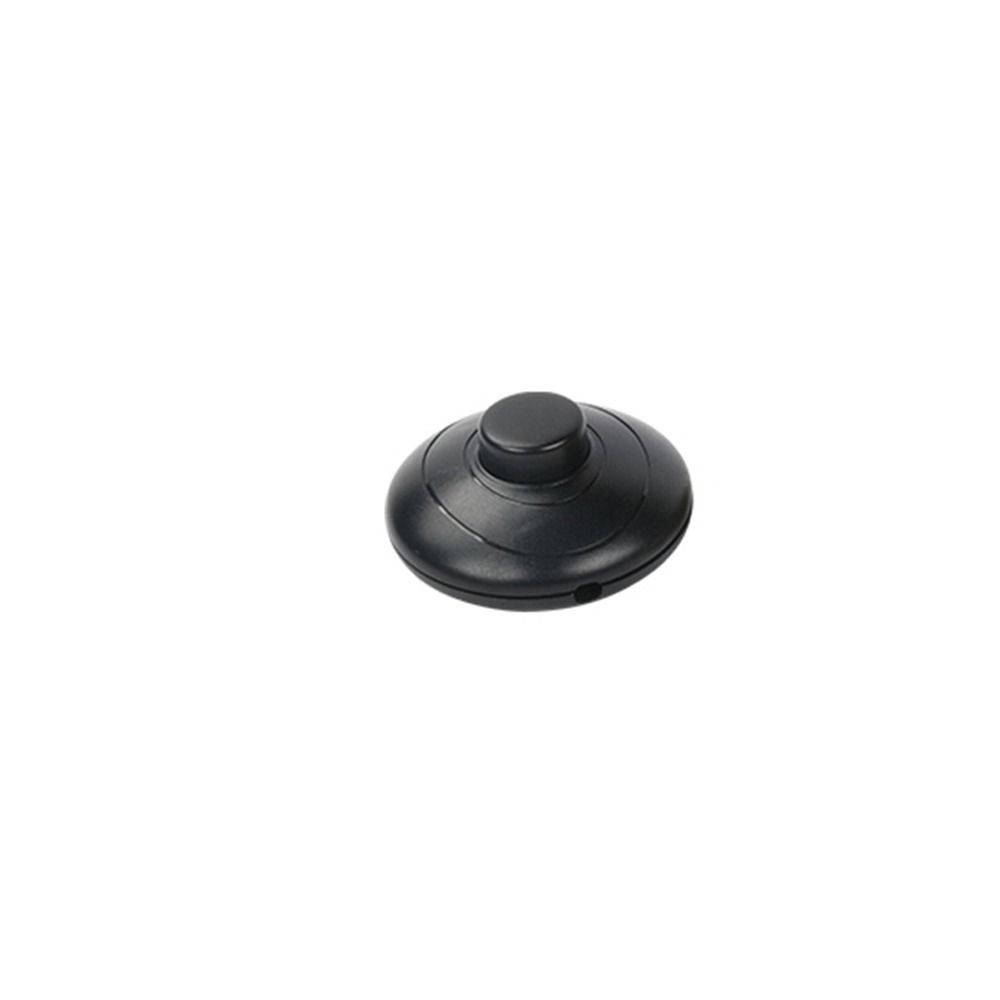 Black Floor Lamp Foot Switch with Step-on-Button Plastic Round Floor Foot Switch  Electrician