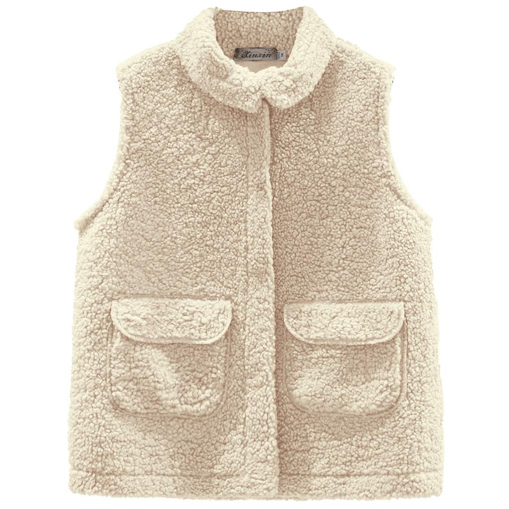 Women's  Winter Outerwear Faux Lambswool Vest