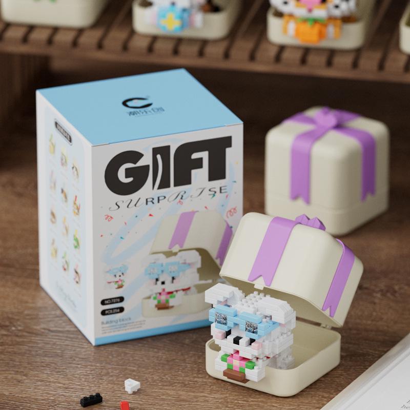 

Милый набор подвесок с животными: Куклы Панда, Тигр и Кролик, совместимые с кубиками Лего - Детские игрушки, подарочная коробка