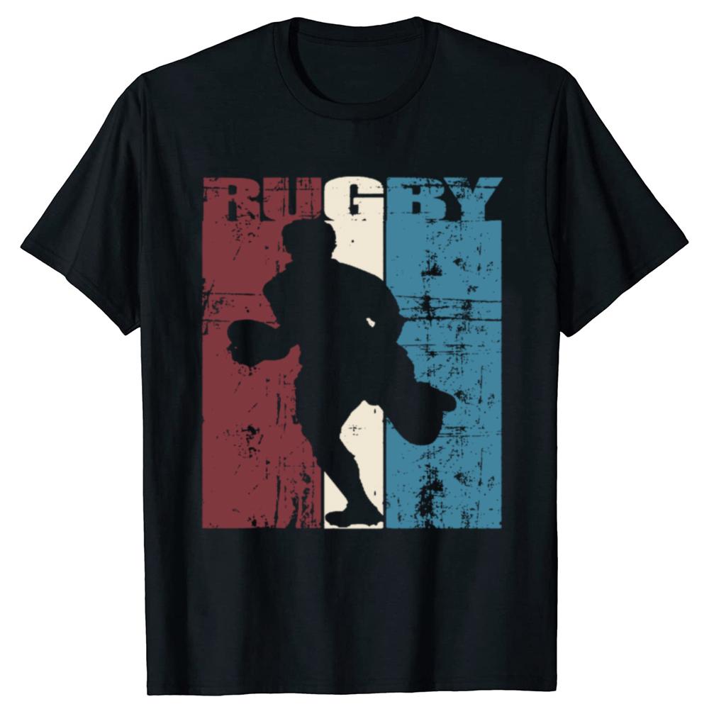 Funny Vintage Rugby Player T Shirts Summer Style Graphic Cotton Streetwear Short Sleeve American Football Gifts T-shirt Men