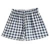 2022 Summer Women's Casual Cotton Linen Plaid Wide-Leg Shorts, Plus Size