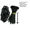 Nylon Universal Cable Tie Buckle Self-Locking Zip Ties Holder with Pin And Button Design Multipurpose UV Resistant Black Zipties for Car Daily Repair