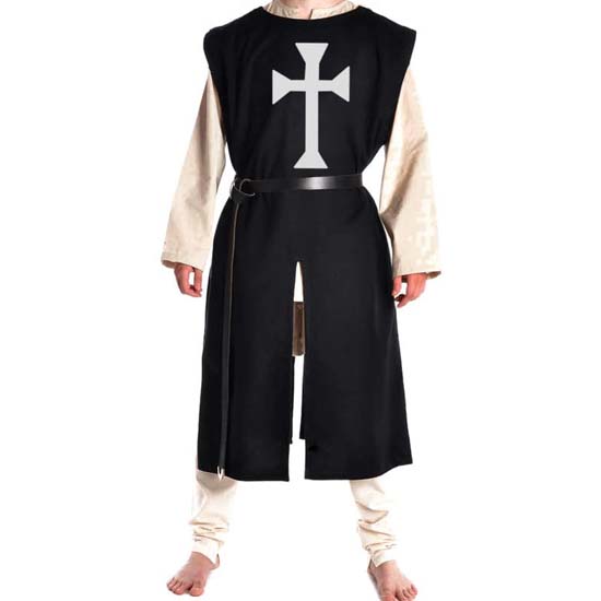 Medieval Knight Crusader Tabard Halloween Costume Cosplay Templar Tunic Renaissance Surcoat SCA
