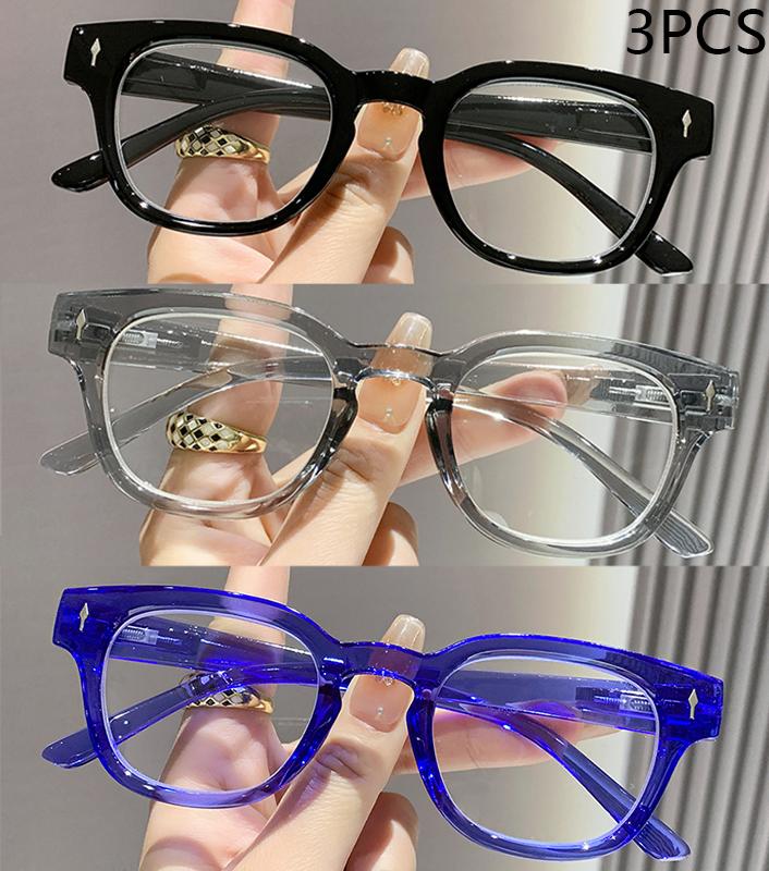 2/3PCS New Fashion Mitae Retro Blue Light Reading Glasses For Women's Elderly Reading Glasses 2316