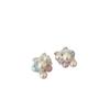 Women's Exquisite Pearl Bow Grape Stud Earrings - High-End 2026 Style