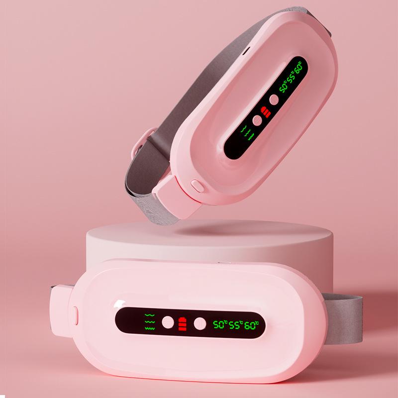 Electric Uterine Warmer & Massager Belt for Menstrual Relief with Vibration Heating, Lumbar Support, and Home Use.