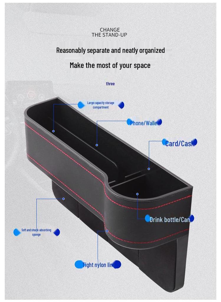 Multi-functional Car Seat Gap Storage Box - Interior Accessories Organizer