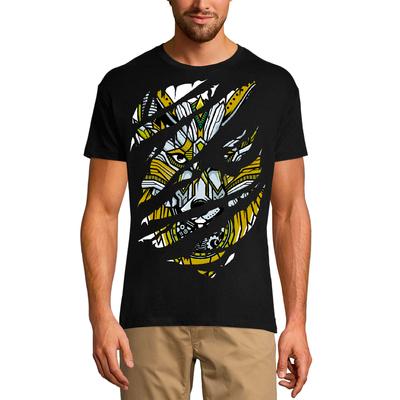 Zerrissenes T-Shirt für Herren, Hundetotem – Grafikbekleidung – Vintage-Shirt