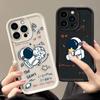 Cartoon Astronaut Space Phone Case For VIVO V60 V21 V23E V25 V27 V27E V29 V29E V30 V30E V40 V50 X80 X90 X100 X200 Shell Cover