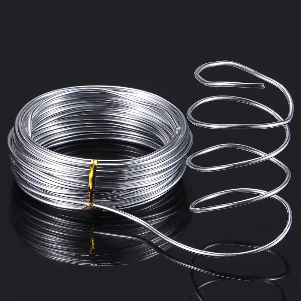 Silver Aluminum Wire 2mm x 10m for DIY Craft Jewelry Making Handmade Beading Sculpture
