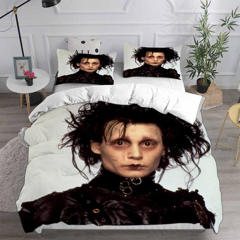 Edward Scissorhand’s Bedding Sets Comforter Quilt Bed Cover Duvet Cover Pillow Case 2-3 Pieces Sets Kids Adult Size