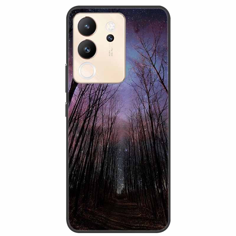 For Vivo V30 Lite Case 6.67'' Silicone Painted Soft TPU Protective Cover for Vivo V 30 Lite 5G Phone Cases V30Lite V2314 Cartoon