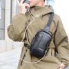 Men's Chest Bag Oxford Shoulder Crossbody Bag Waterproof USB Combination Lock Riding Bag