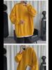 2025 Men's Trendy Solid Color Round Neck Sweatshirt, Loose, Hoodless Pullover, Thin Style for Spring and Autumn, Large Sizes Available