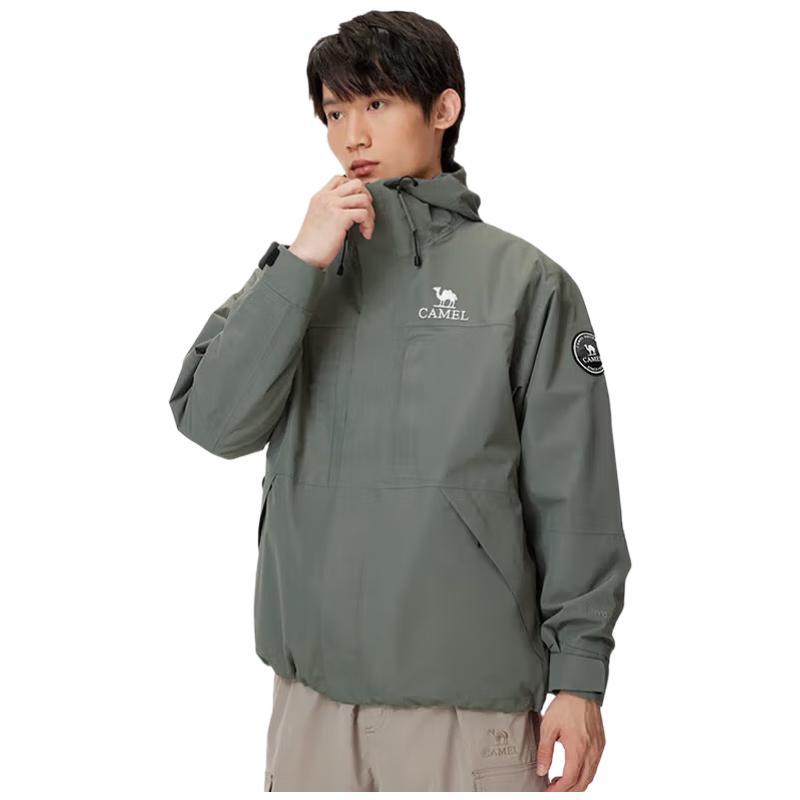 

Верблюжий Унісекс Куртка 3-в-1 на Флісовій Підкладці Водонепроникна Вітрозахисна M