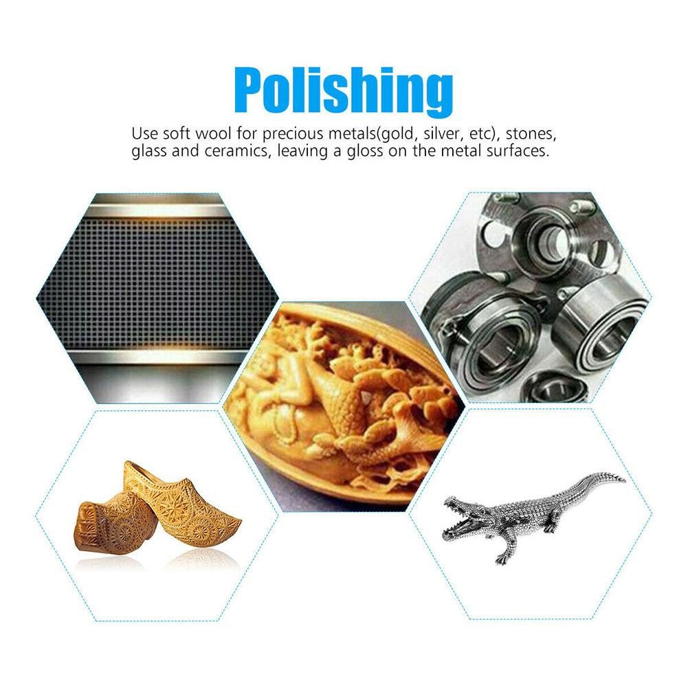20Pcs Rotary Tool Felt Polishing Buffing For Pads Wheel Wool Plastic Rotary Tool Wool Polishing Wheel Felt Grinding Head Polish