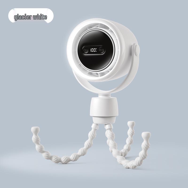 

Portable Octopus Aroma Night Light Fan – USB, Silent, Automatic Head Shaking, Anti-Pinch, Outdoor Stroller Use 20,000 mAh белый