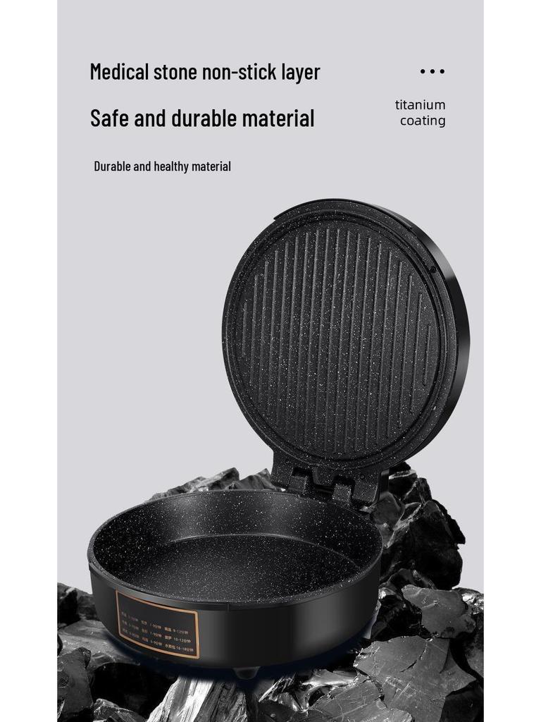 Automatic Electric Non-stick Double-Sided Pancake & Crepe Maker with Safety Power-Off