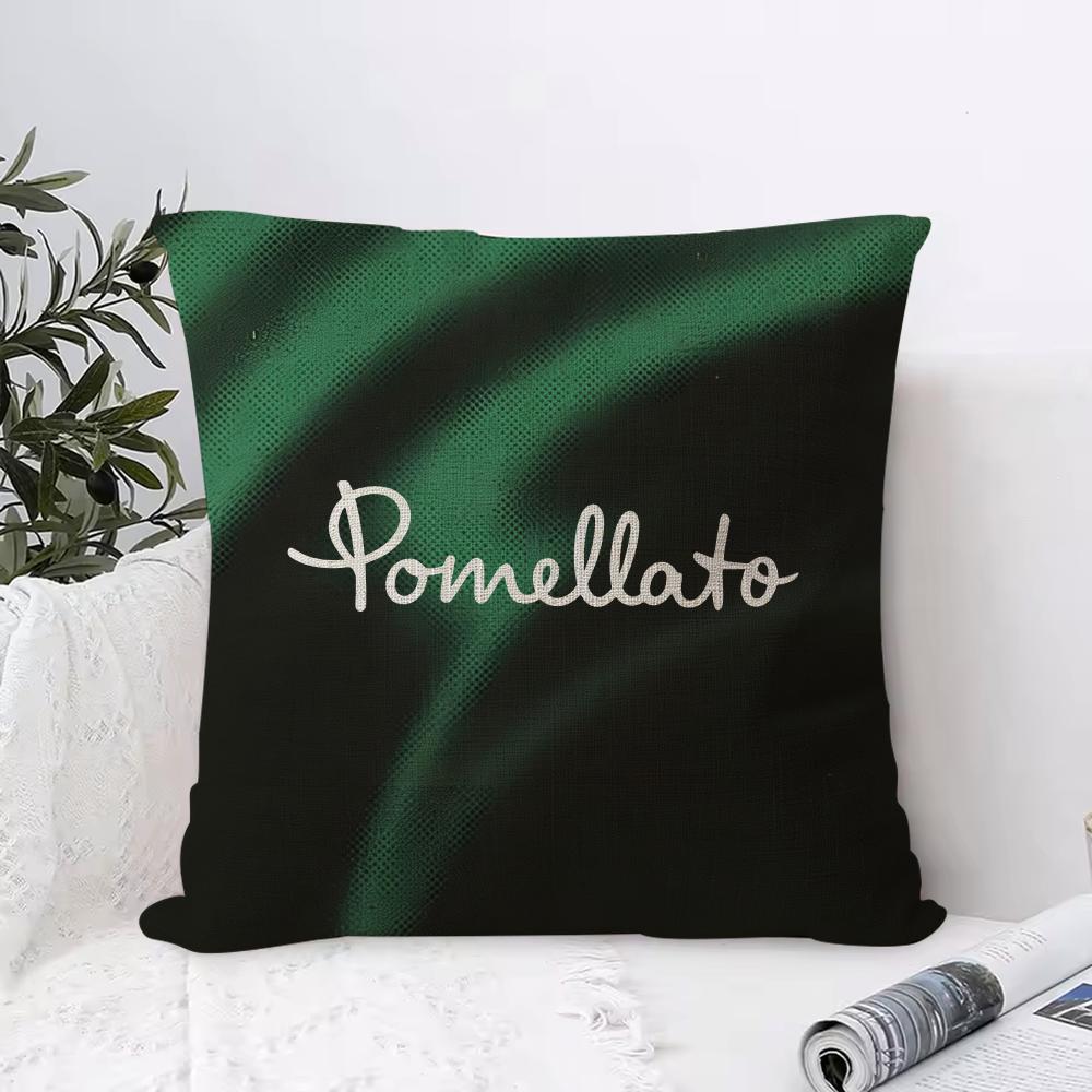 Jewelry PPomellato Cushion Cover Breathable Linen Pillow Cover SkinFriendly Home Decor Pillowcase with Hidden Zipper