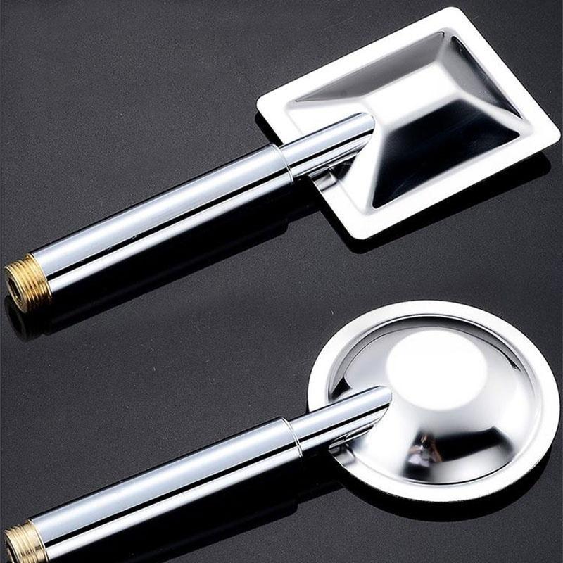 Universal Stainless Steel Handheld Large Bath Shower Head Handset Rain Shower System  Bathroom Faucet Shower