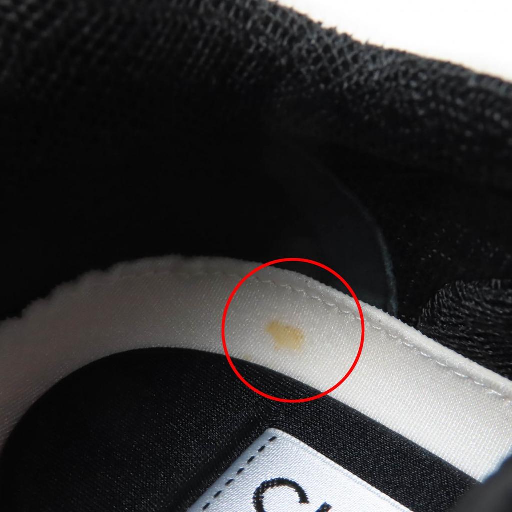 Pristine CHANEL Low cut sneakers Logo design black leather 36 G34086 Used