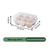 Shockproof Outdoor Egg Storage Box - Shatterproof, Transparent Plastic Tray for Camping and Refrigerator Use