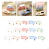 Cat Bowl Holder, Elevated Feeding Stand, Food with Wooden Legs, Easy to Clean, Non-slip, for