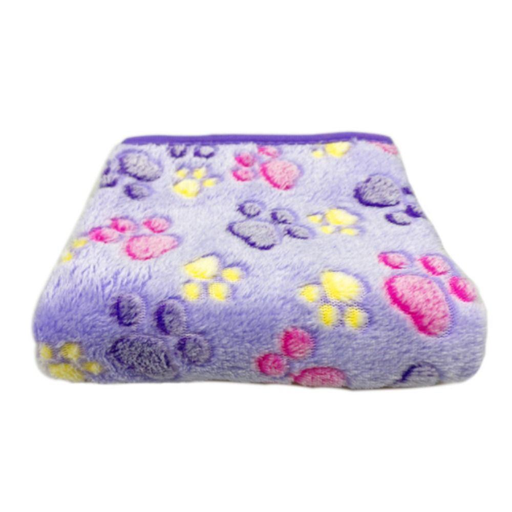 Plush Multi-color Optional Warm Cats Paw Winter Quilt Fleece Blanket Pet Blanket Flannel Blanket