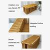 Scatola Gestione Cavi in Rattan Intrecciato a Mano Grande Capacità Rustico da Fattoria Cavo Caricabatterie TV Computer Router Hub USB Cesto Organizer