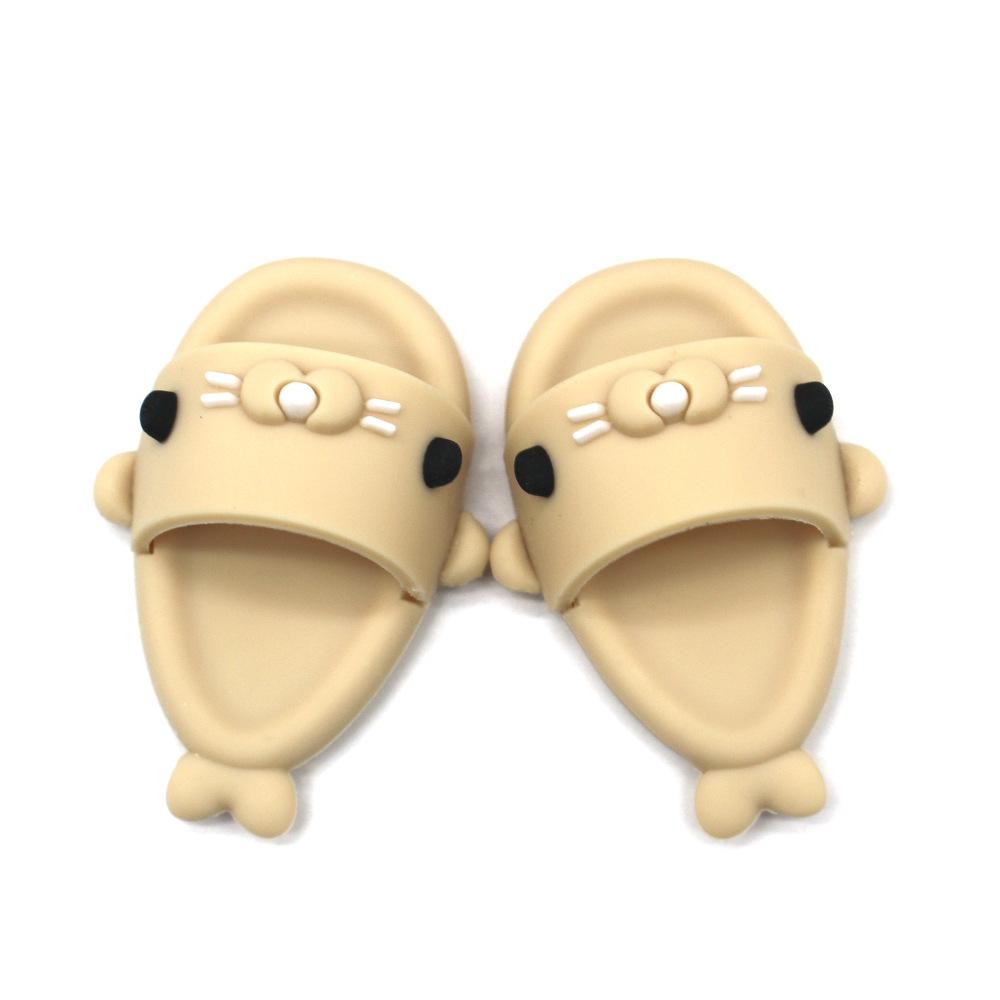 17cm Labubu Cute Shark Slippers for Blythe Doll, 1/8BJD, 17cm Vinyl Dolls Korea Kpop Exo DIY Girls Gift Labubu Doll Accessories