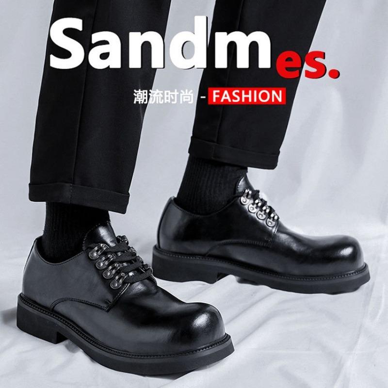 Fashion High Quality Fashionable Leather Shoes for Men New Thick Soled British Workwear Shoes Casual Trendy Shoe Luxury Wedding Shoes