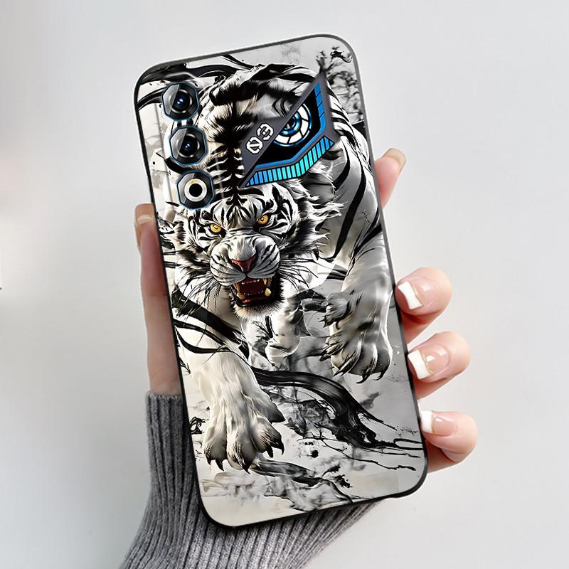 Für ZTE Nubia Neo 3 GT 5G Z2465N Hülle Süßes Kaninchen Schwarz Weiches TPU Silikon Stoßfeste Rückabdeckung Für ZTE Nubia NEO3 GT 5G Hülle