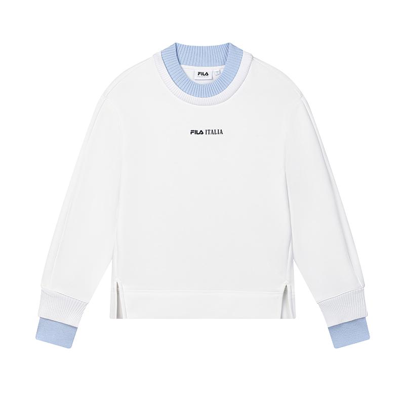 New FILA Knitwear Women's Cloud White F11W444206FWT