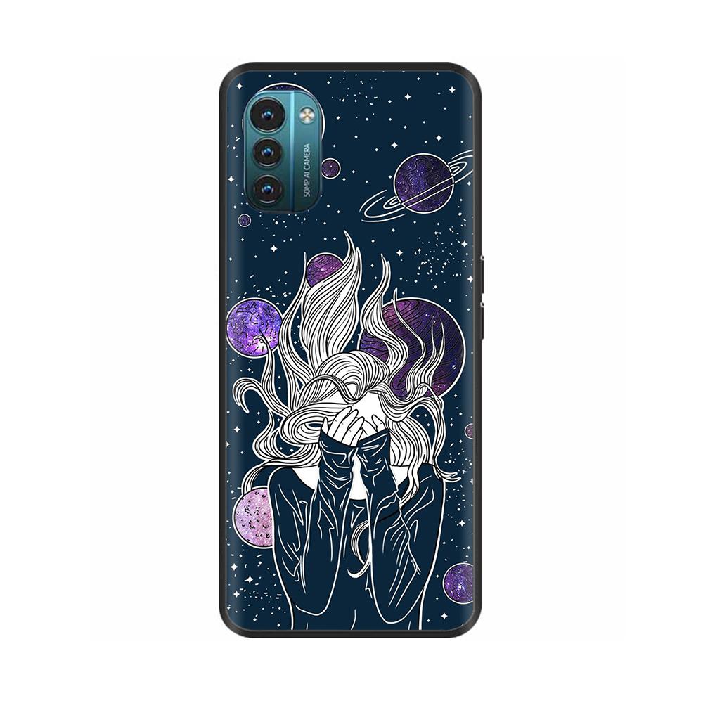 For Nokia G60 5G Case Painted Black TPU Silicone Soft Phone Cover for Nokia G60 Back Cases Bumper Shockproof Shell Cover Carcasa