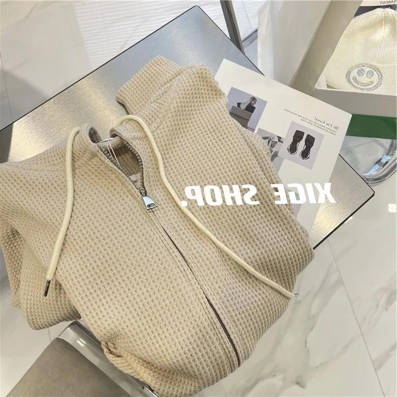 Winter Hooded Sweatshirt for Women New Korean Style Loose Casual All-match Velvet Cardigan Zipper Jacket