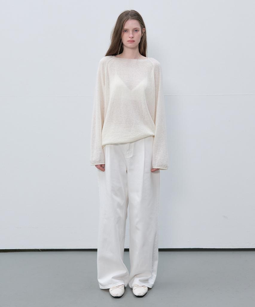 Peulibeo07 See-Through Long Sleeve Knit [Frsp06Nt01]_Ivory
