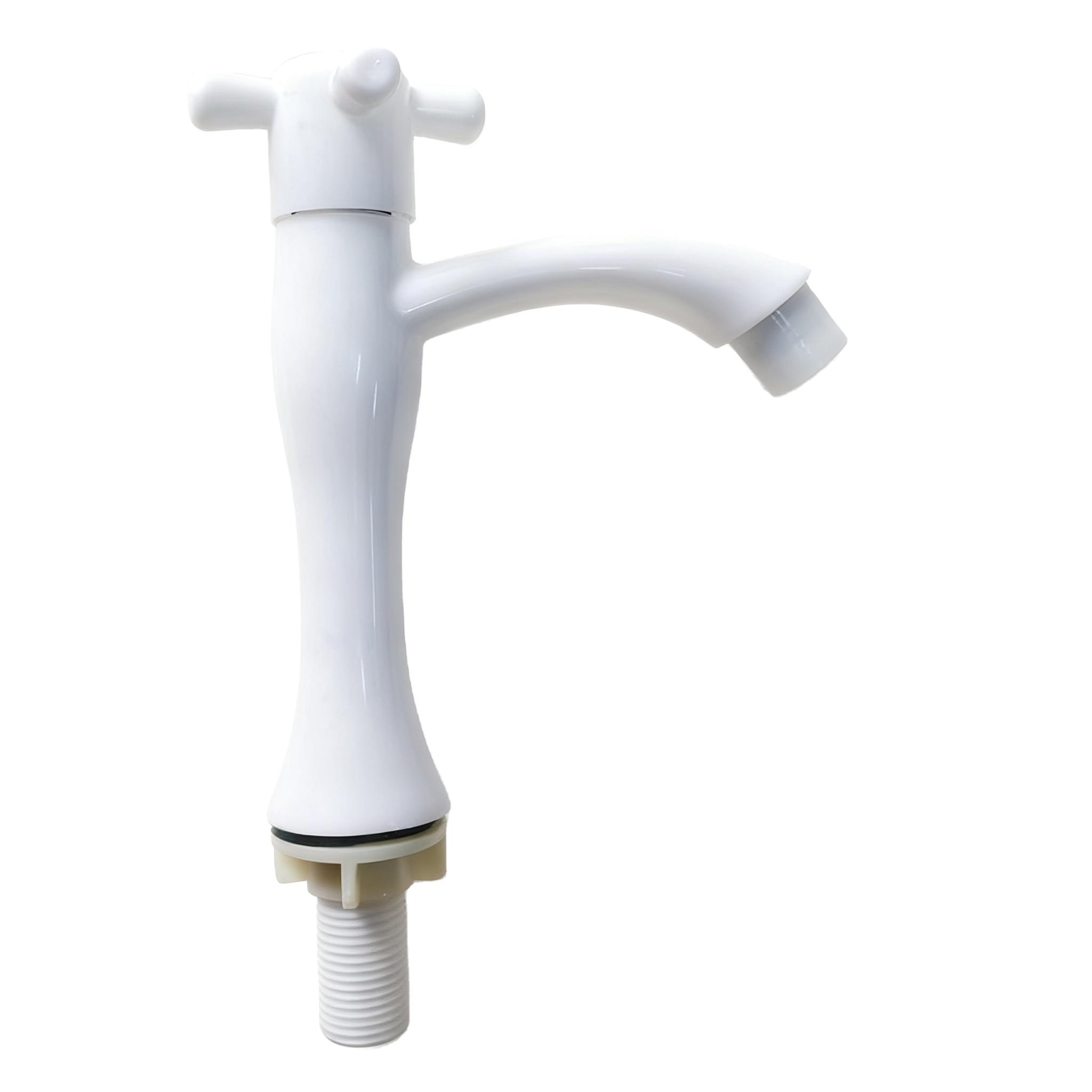 Ultimate Professional Single Control Hotel Farmhouse Style Bathroom Faucet Commercial-Grade Brass Body Polished Chrome Finish (White,Chrome)