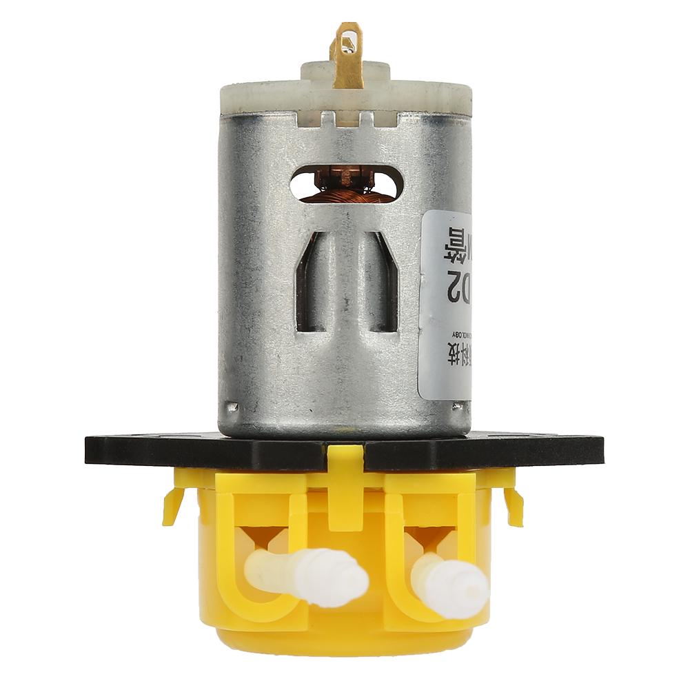 DC12V Yellow Micro Water Liquid Peristaltic Pump For Aquarium Lab Analytical 2*4mm
