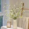 1Pcs White Artificial Flowers Bouquet 105CM Fake Flower For Home Decor Party Supplies Garden Wedding Decoration Vase Accessories