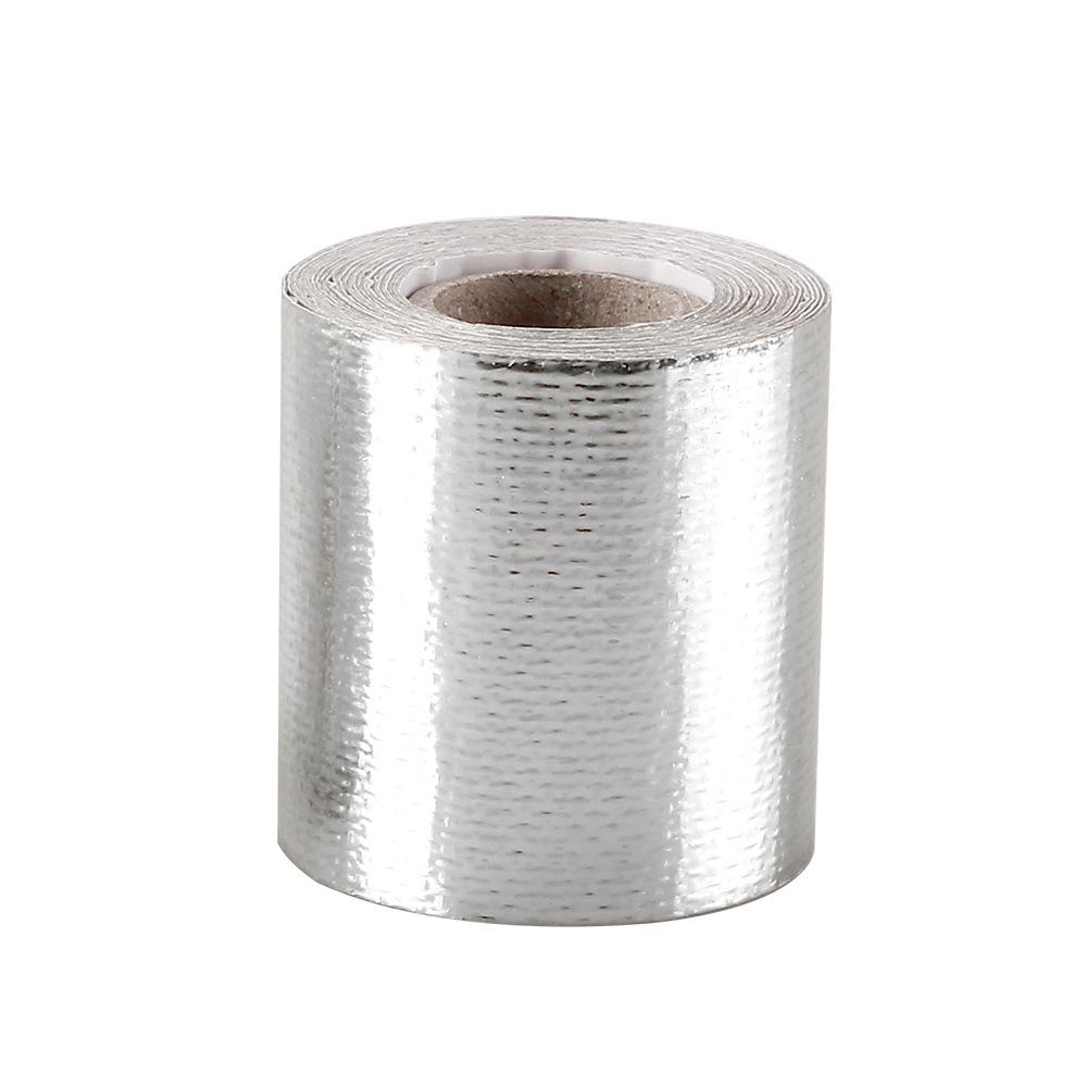 

Золотая алюминиевая фольгированная лента Теплоизоляция Бумага из оловянной фольги Высокотемпературная Алюминиевая фольга Ткань из волокна Подходит для выхлопных труб Вытяжек 5cm*5M серебряный