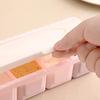 Plastic Seasoning Box Set Kitchen Supplies Four Grid Seasoning Box Finishing Household Dustproof Spoon Spoon Seasoning Storage