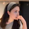 Dames Hoofdband Verticale Kuiltjesstructuur Zachte Stof Brede Rand Haarband Herfst Winter Make-up Gezicht Wassen Haaraccessoire