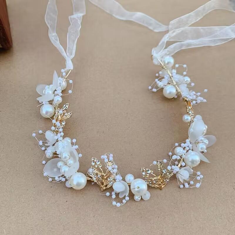 Children's Wreath Headgear Girls' Head Flower Headband Children's Crown Jewelry Korean Version Mori Girl Flower Performance Headband