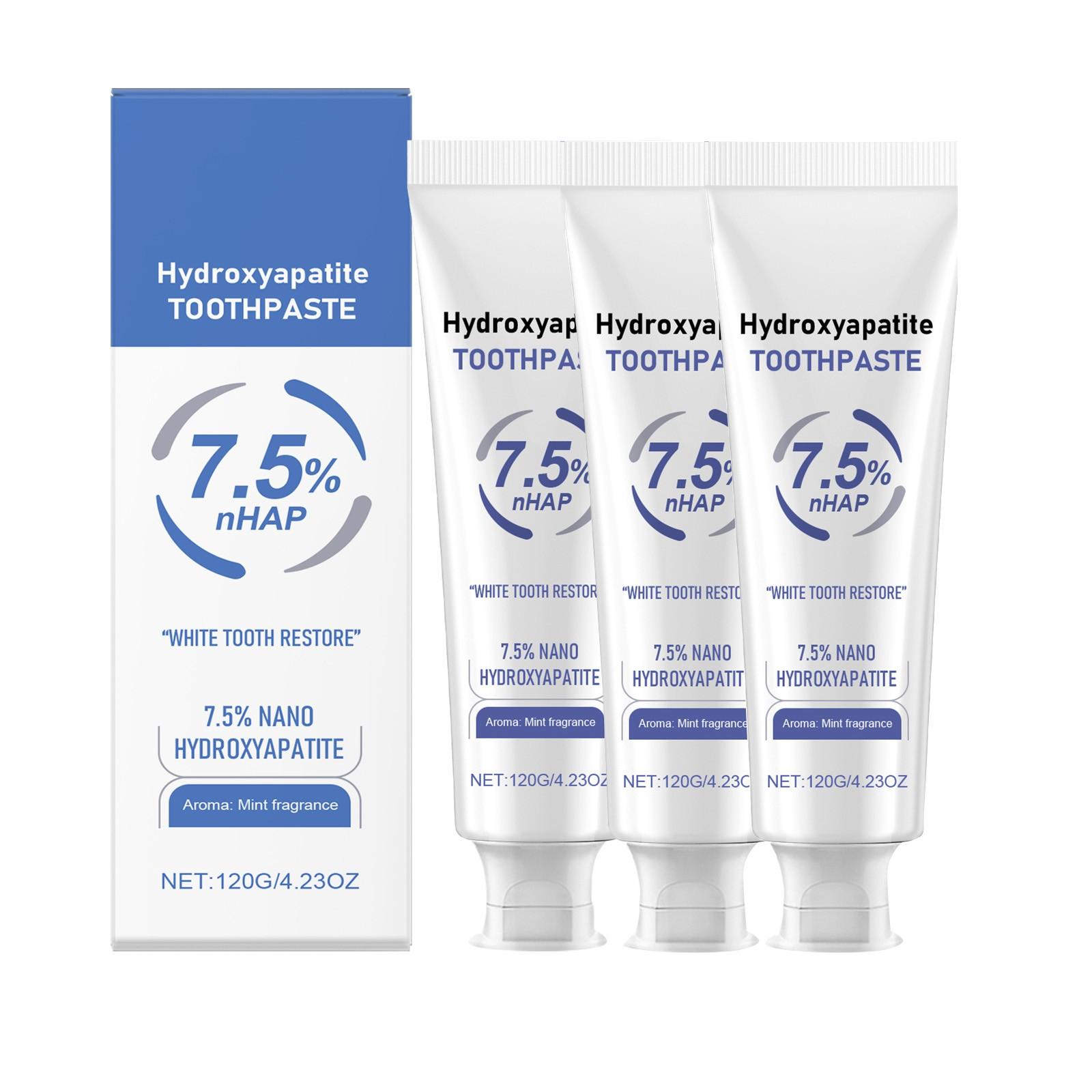 

Зубная паста с гидроксиапатитом Отбеливающая зубная паста. пресная. Дыхание. зубная паста. зубная паста. Удаление пятен. Полный уход за зубами 120G One Size