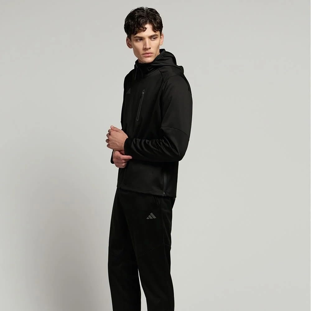 Adidas Hydro Sauna Suit Top and Bottom Set Jacket and Pants for and Workouts 4.0 (ADISS24M) - Running, Jogging, (Black, XX-Large)