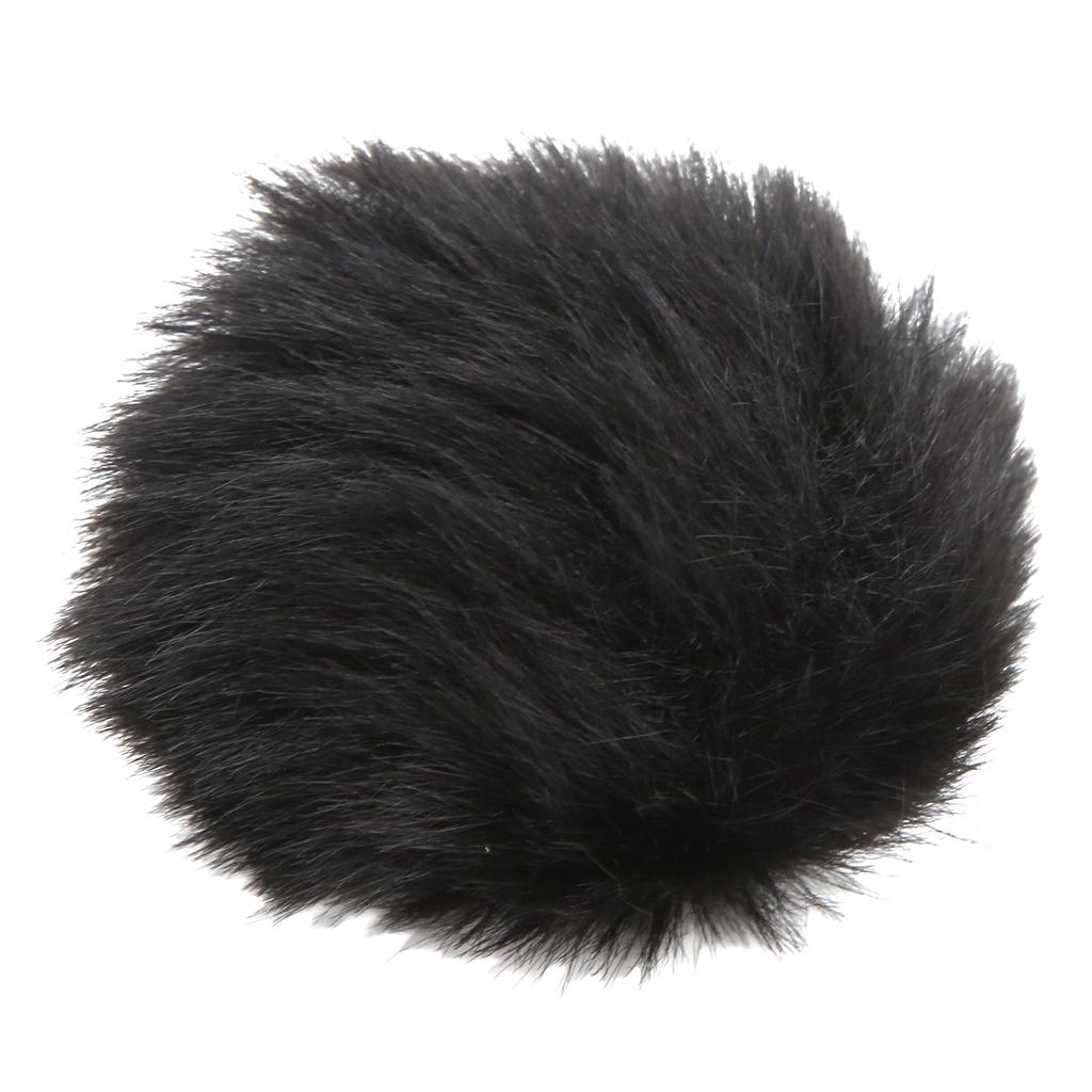 Artificial Fur Lavalier Mic Windscreen Lapel Microphone Wind Muff Clip On Furry Mic Muff
