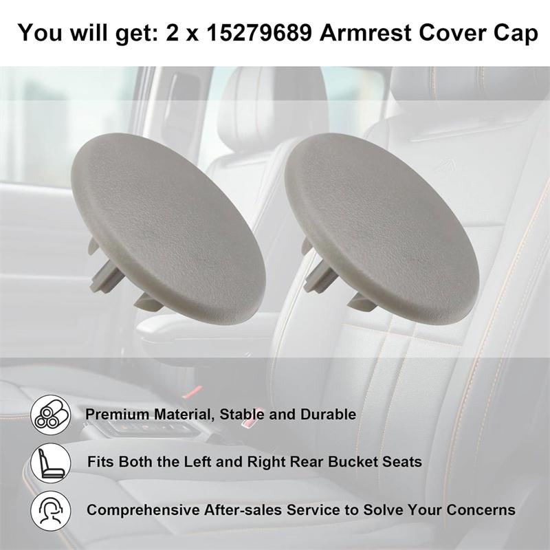 2 Stück Auto Armlehne Rücksitz Schraubenabdeckung Kappe 15279689 Für Chevrolet Tahoe Suburban Yukon Cadillac Escalade 2007-2013