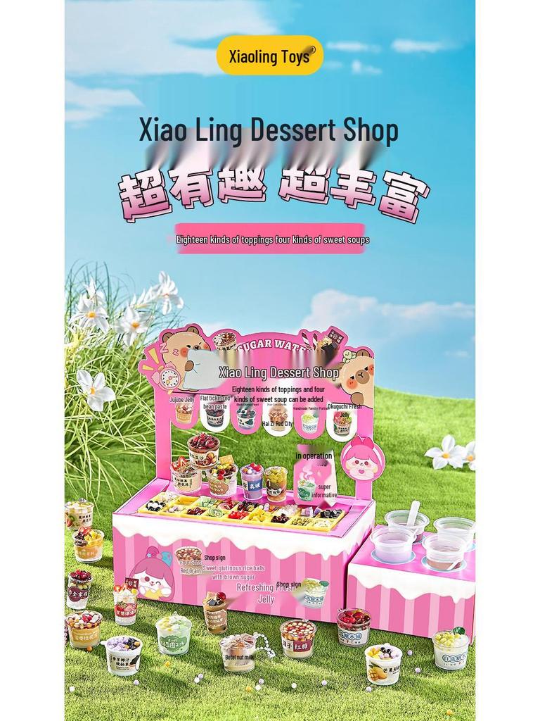 Xiaoling Toys Miniatur Süßigkeitenladen DIY Essensspielzeug für Mädchen ab 6 Jahren Geburtstagsgeschenk