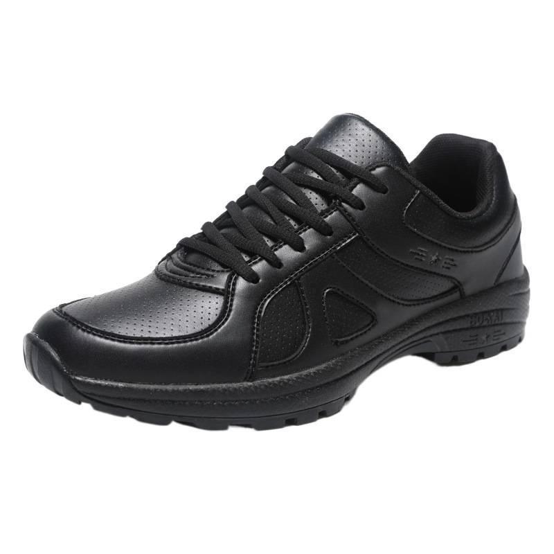 New training shoes summer physical training shoes black rubber shoes ultra-light running shoes soft-soled black shoes