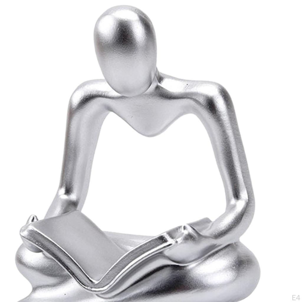 Statua Pensatore Astratto Scultura Figura Umana per Decorazioni Festa Regalo di Compleanno